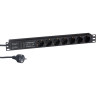 Блок розеток EXEGATE SERVERPRO PDU-19H704 AL-7S-EU2,5CU-SPD3 EX280839RUS